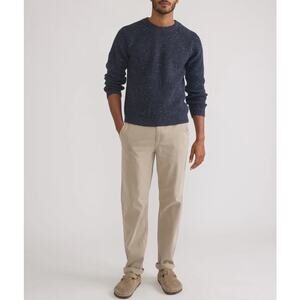 Marine Layer Speckled Knit Sweater XL Navy Chunky Cozy Cabin Core